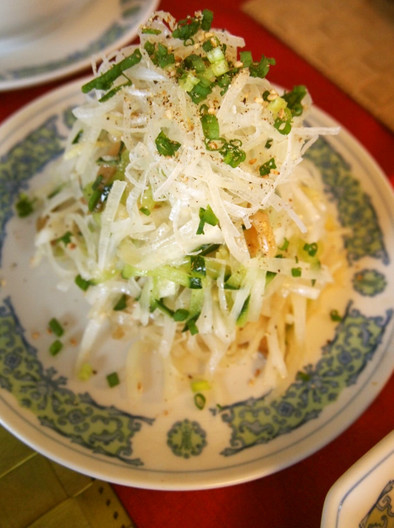 大根と搾菜の中華風サラダの写真