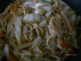 白菜の焼きそば