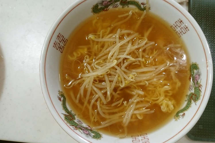 即席ラーメンであんかけもやしそば レシピ 作り方 By あきたまパパ クックパッド