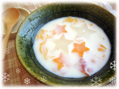 クリスマス☆きらきら星のミルクスープの画像
