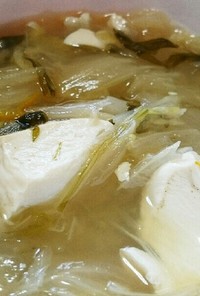 簡単☆湯豆腐風汁物
