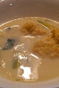 小松菜と肉団子のスープ
