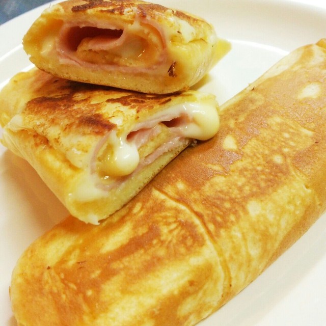 忙しい朝に ブリトー風ハムチーズパン レシピ 作り方 By ぱわーぱふキッチン クックパッド 簡単おいしいみんなのレシピが378万品