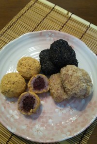 炊飯器☆紫米･おはぎ♪胡桃･胡麻･小豆餡