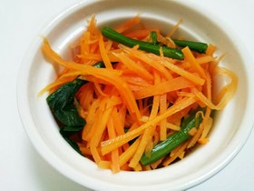 超簡単☆ほうれん草とにんじんのおひたし