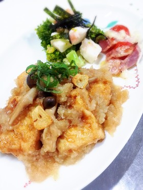 豆腐ステーキ おろしポン酢ガーリック