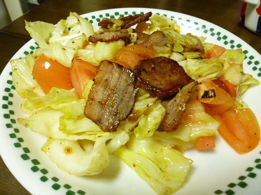 芽キャベツのパンチェッタ添え レシピ