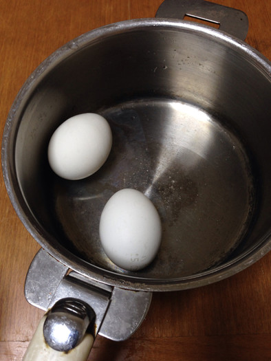 温泉卵の作り方の写真
