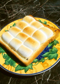ココナッツオイル☆マシュマロ珈琲トースト