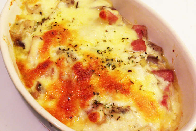 豆腐のホワイトソースで いつものグラタン レシピ 作り方 By カリメロさま クックパッド 簡単おいしいみんなのレシピが352万品