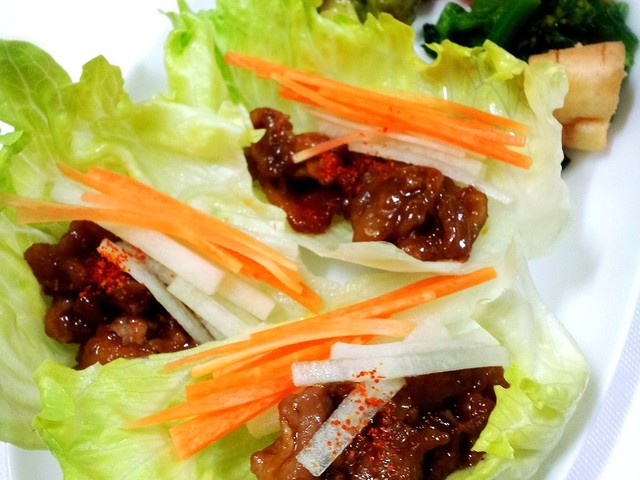 簡単 豚肉のコチュジャン炒めレタス巻き レシピ 作り方 By ツキちゃんママ クックパッド 簡単おいしいみんなのレシピが352万品