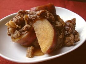 さつまいもと牛肉の甘辛煮