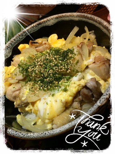 たっぷり卵の親子丼「関西風出汁」の写真