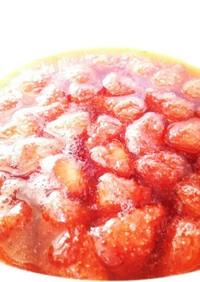 レンジで簡単＊小粒苺でさらさら苺ソース。