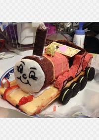 機関車トーマス★ジェームスの立体ケーキ
