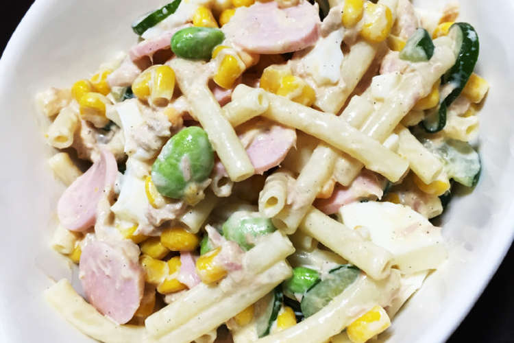 魚肉ソーセージ 簡単マカロニサラダ レシピ 作り方 By テンテン クックパッド