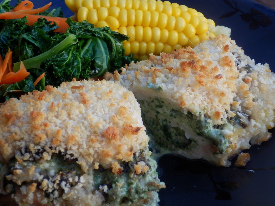 ブロッコリーとチェダーチーズを詰めた鶏の胸肉のレシピ