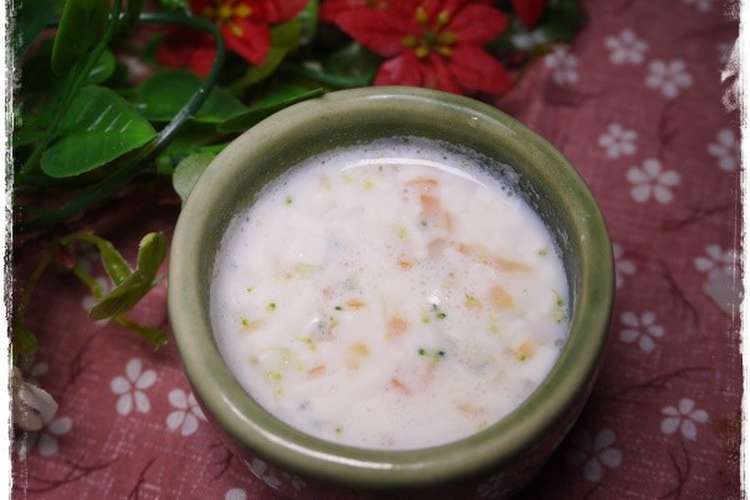 離乳食完了期 豆腐と野菜の豆乳スープ レシピ 作り方 By 和の離乳食 中田馨 クックパッド 簡単おいしいみんなのレシピが366万品