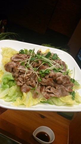 時短☆節約☆蒸しキャベツと焼きしゃぶ