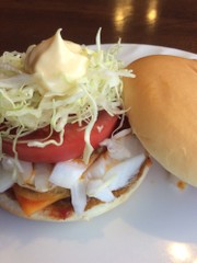 簡単!新玉ねぎ&春キャベツのマスバーガーの写真