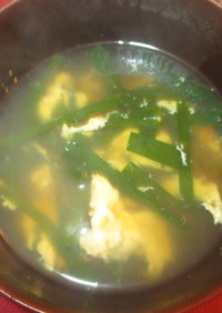 にら玉汁（にらと卵の中華スープ）