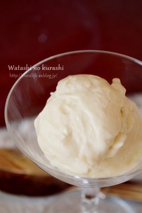 ココナッツオイルと豆腐のアイスクリーム