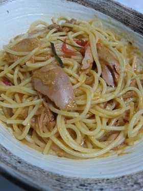缶詰で簡単☆タイカレーパスタ