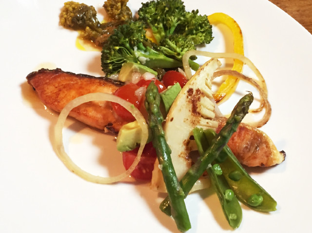 鮭と春野菜のラビゴットソースの画像