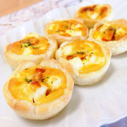 マフィン型で♪かぼちゃ&クリチのキッシュの写真