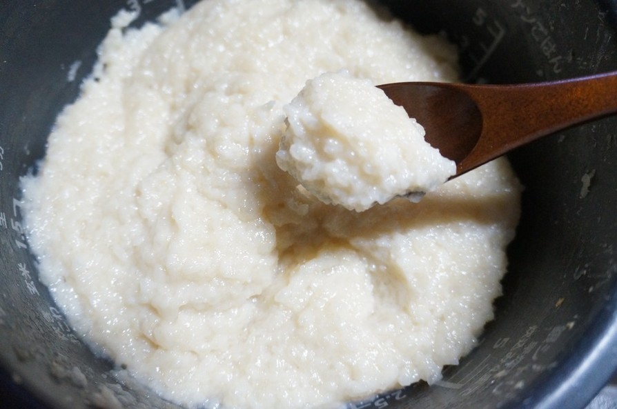 炊飯器で作る米麹の甘酒の画像
