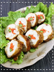春野菜の照り焼きチキンロールの写真