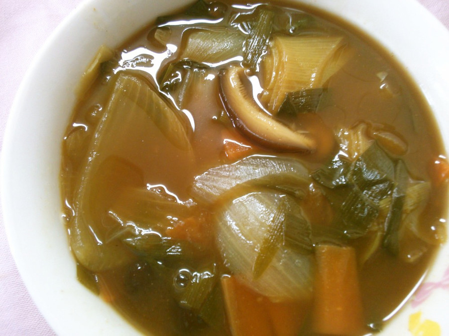 簡単 ランチ 野菜の 和風 カレースープの画像