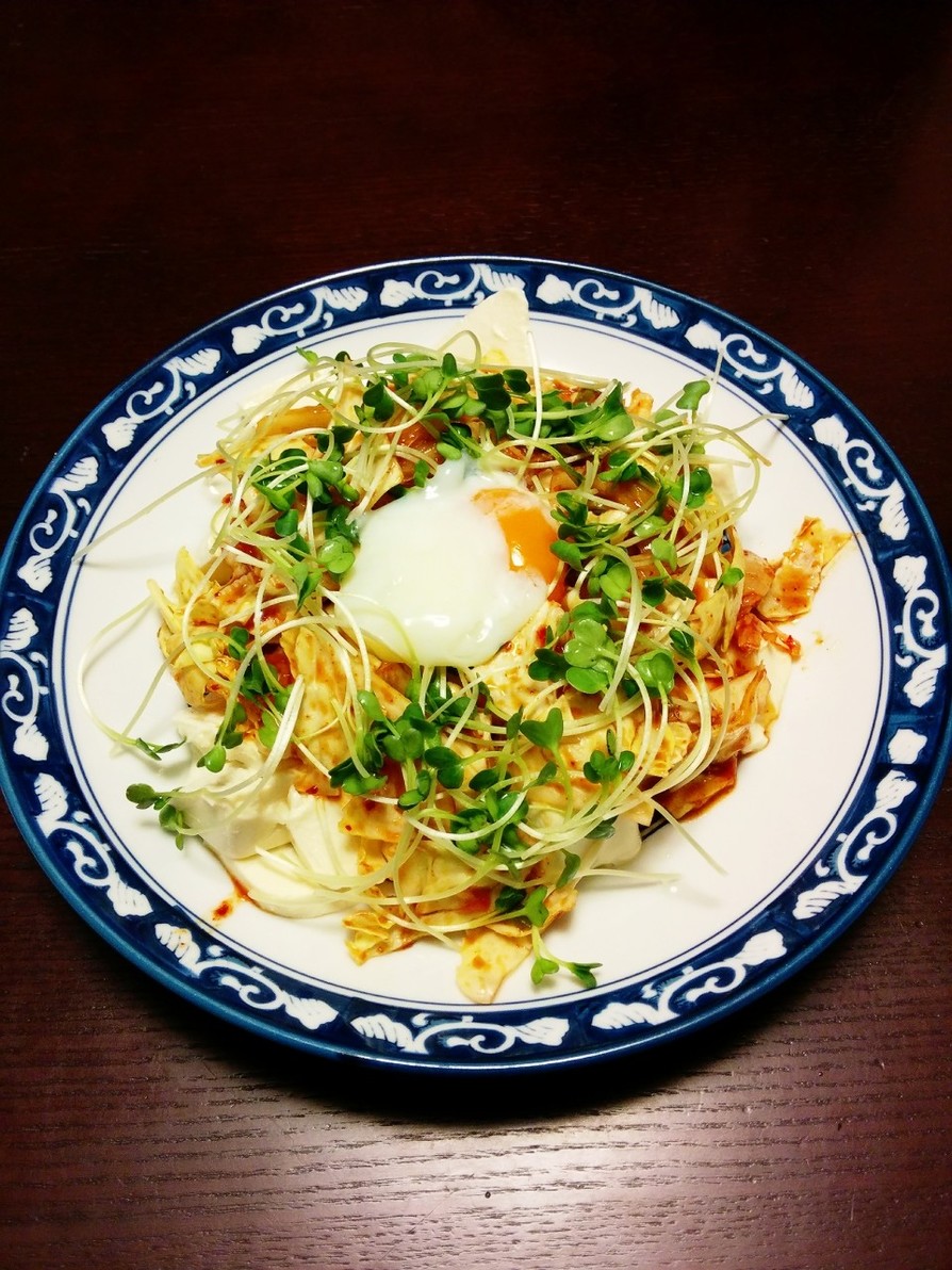 簡単☆豆腐とキムチのボリュームサラダ の画像