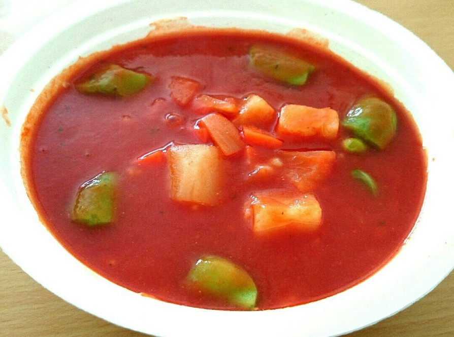 減塩❗春野菜のトマトスープ＆リゾットの画像