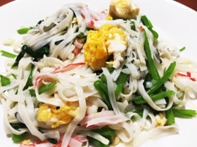 糖質0g麺で青菜の本格中華炒め