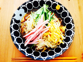 マルタイ棒ラーメンで冷やし中華
