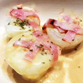 レンジで簡単!とろーり丸ごと新玉ねぎ