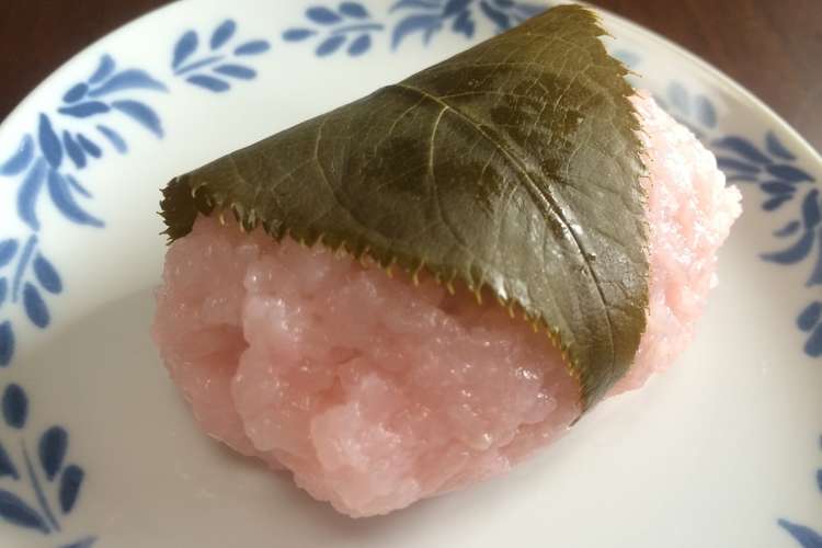 思いたったら桜餅 もち米と炊飯器で楽々 レシピ 作り方 By たぬき からあげ クックパッド