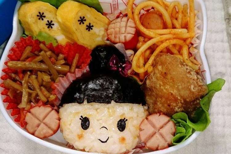 キャラ弁 お団子ヘアーガール レシピ 作り方 By Haru Shin クックパッド 簡単おいしいみんなのレシピが355万品