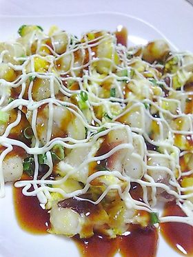 簡単★美味❤イカゲソのとんぺい焼き?風♪