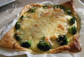 冷凍パイシートで簡単キッシュ