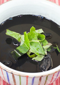 沖縄料理イカすみ汁