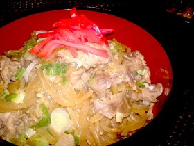 男子絶対喜ぶ! 新玉ねぎde牛丼(^^♪