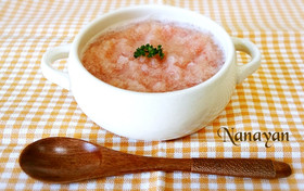 無塩料理☆大根とトマトの冷製スープ
