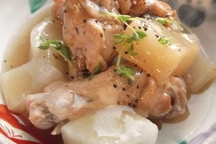 ほど塩 圧力鍋で手羽元と大根のぽん酢煮 レシピ 作り方 By まんまるらあて クックパッド