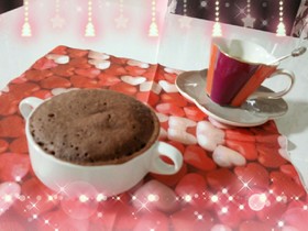 レンジで作る♥ココア蒸しパン
