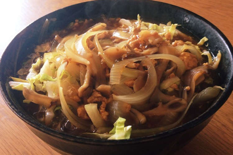 春休みのお昼 春キャベツのカレーうどん レシピ 作り方 By Tomeyone クックパッド