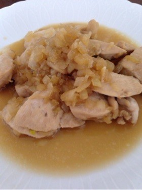 簡単‼︎鶏胸肉の玉ねぎダレ炒めの画像