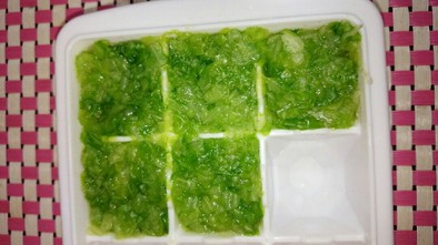 【離乳食】レタスの冷凍保存の写真