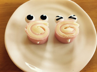 ハムチーズ☆子供お弁当おかずの写真